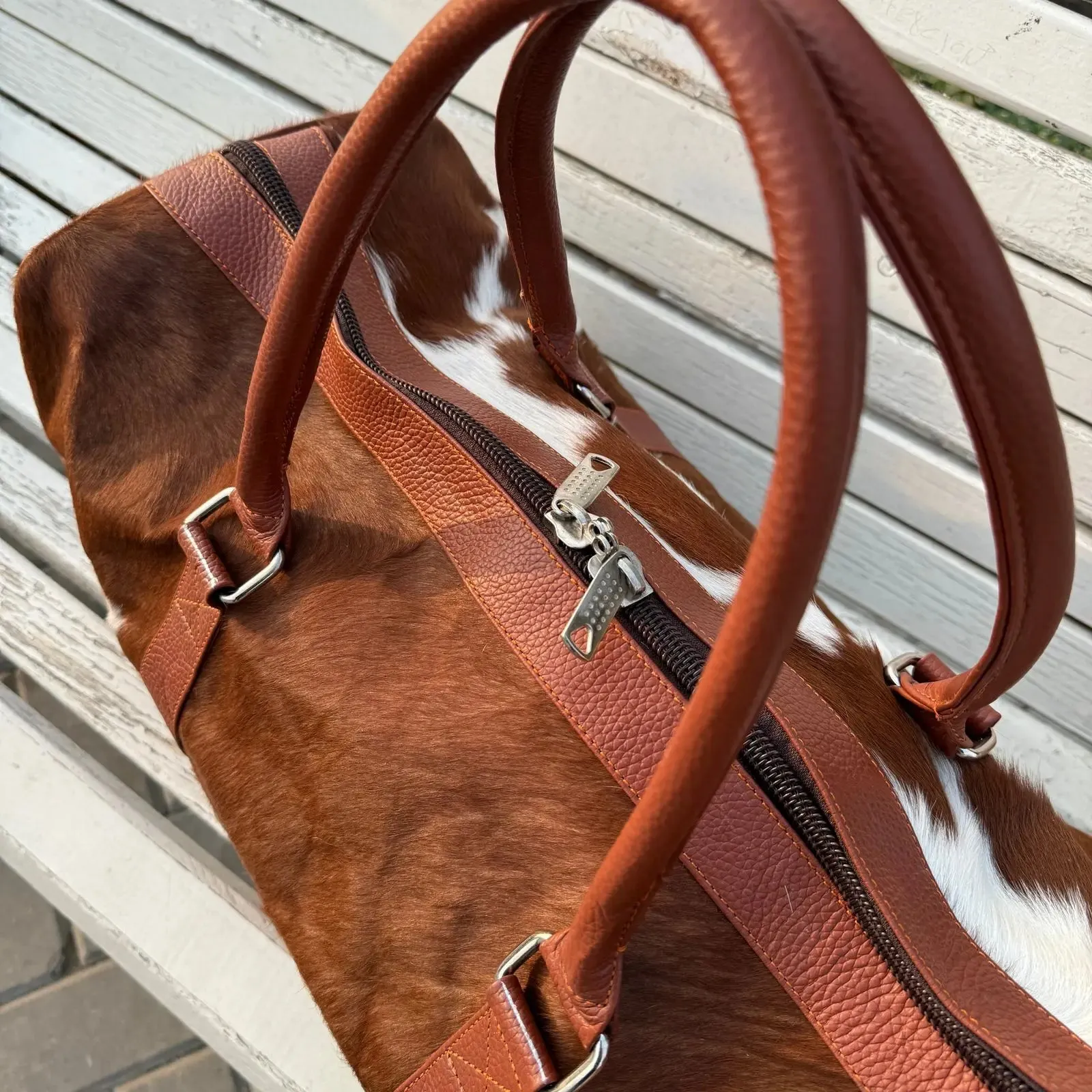 Cowhide Duffle Bag