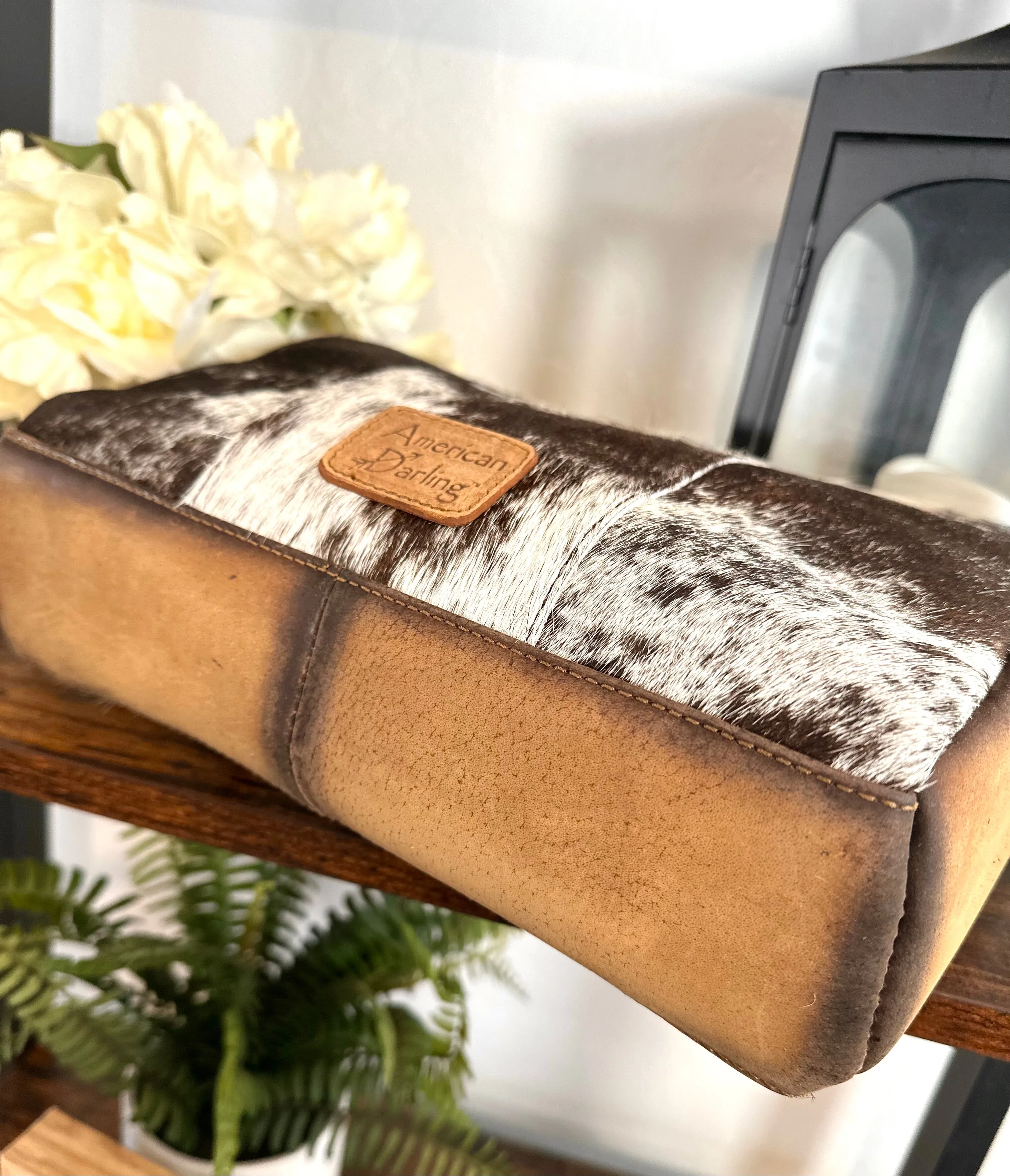 Cowhide Leather Travel and Cosmetic Bag