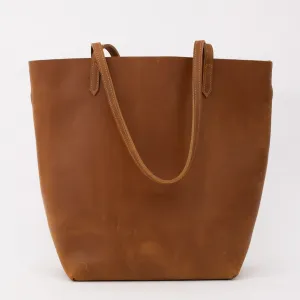 Crazy Horse Leather Tote Bag Vintage Leather Handbag Big Capacity Women Everyday Tote