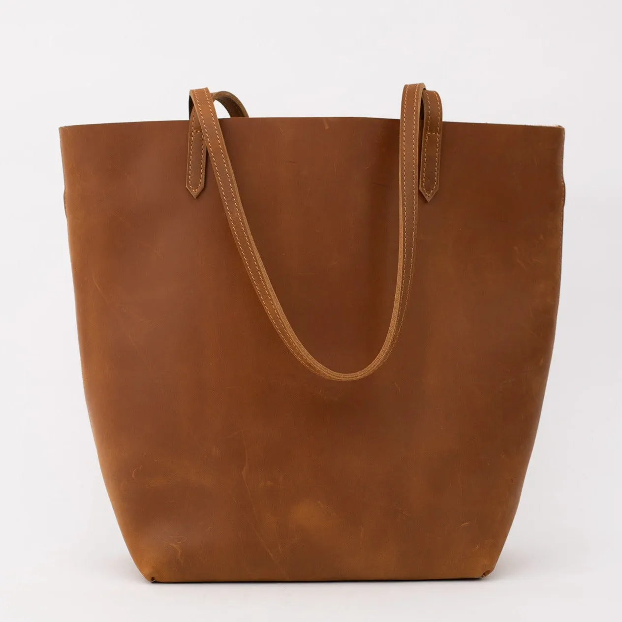 Crazy Horse Leather Tote Bag Vintage Leather Handbag Big Capacity Women Everyday Tote
