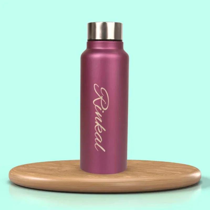 Customized Perfect Water Bottle and Eyewear Case - Wine
