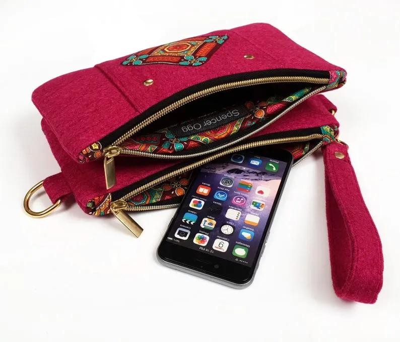 Double Clutch Crossbody Bag