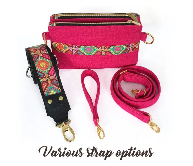 Double Clutch Crossbody Bag