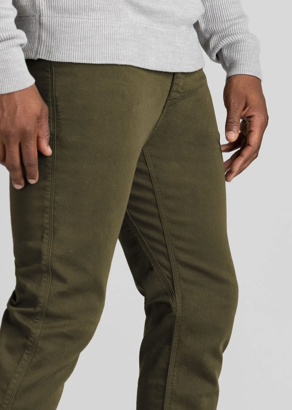 DU/ER Men's No Sweat Slim Pant - Army Green