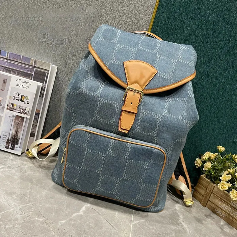 Duffel Bag Designer Tote Bag Denim Checkerboard Luggage Bag Keepall Weekend Bag Shoulder Handbag Backpack Travel Duffle Bag High Quality Messages Purse