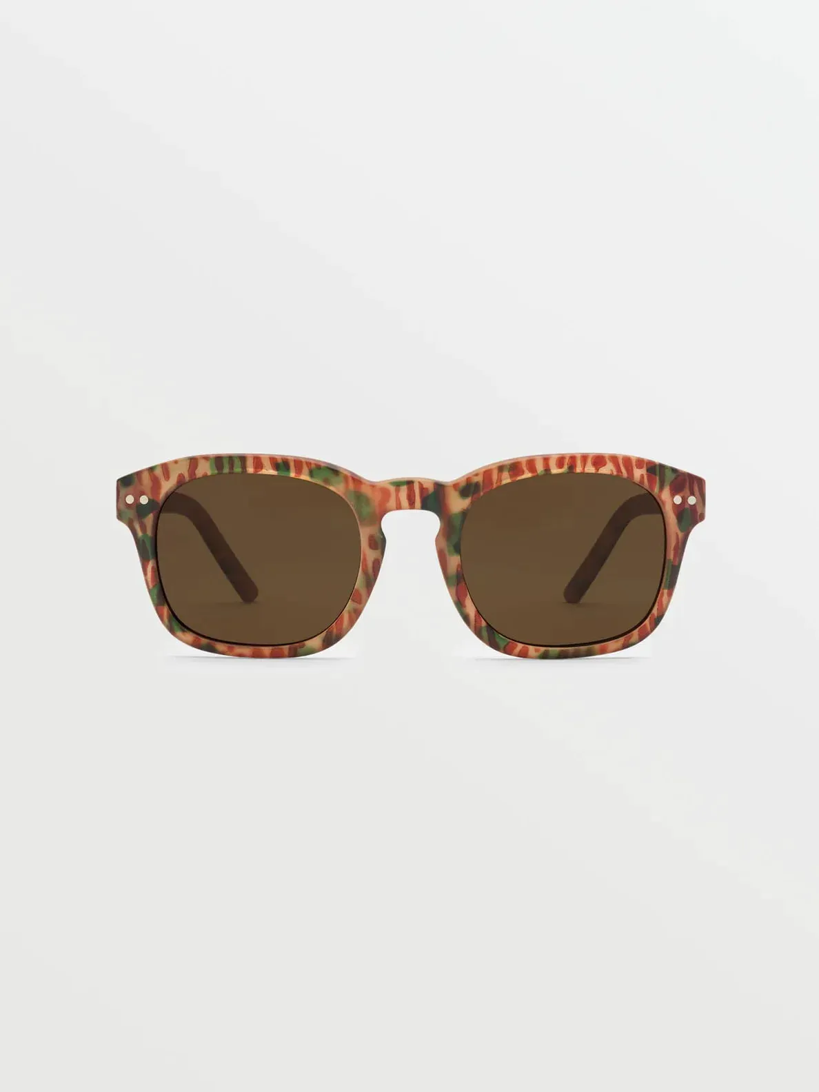 Earth Tripper Matte Geo Sunglasses (Bronze Lens) - MEGA ORANGE