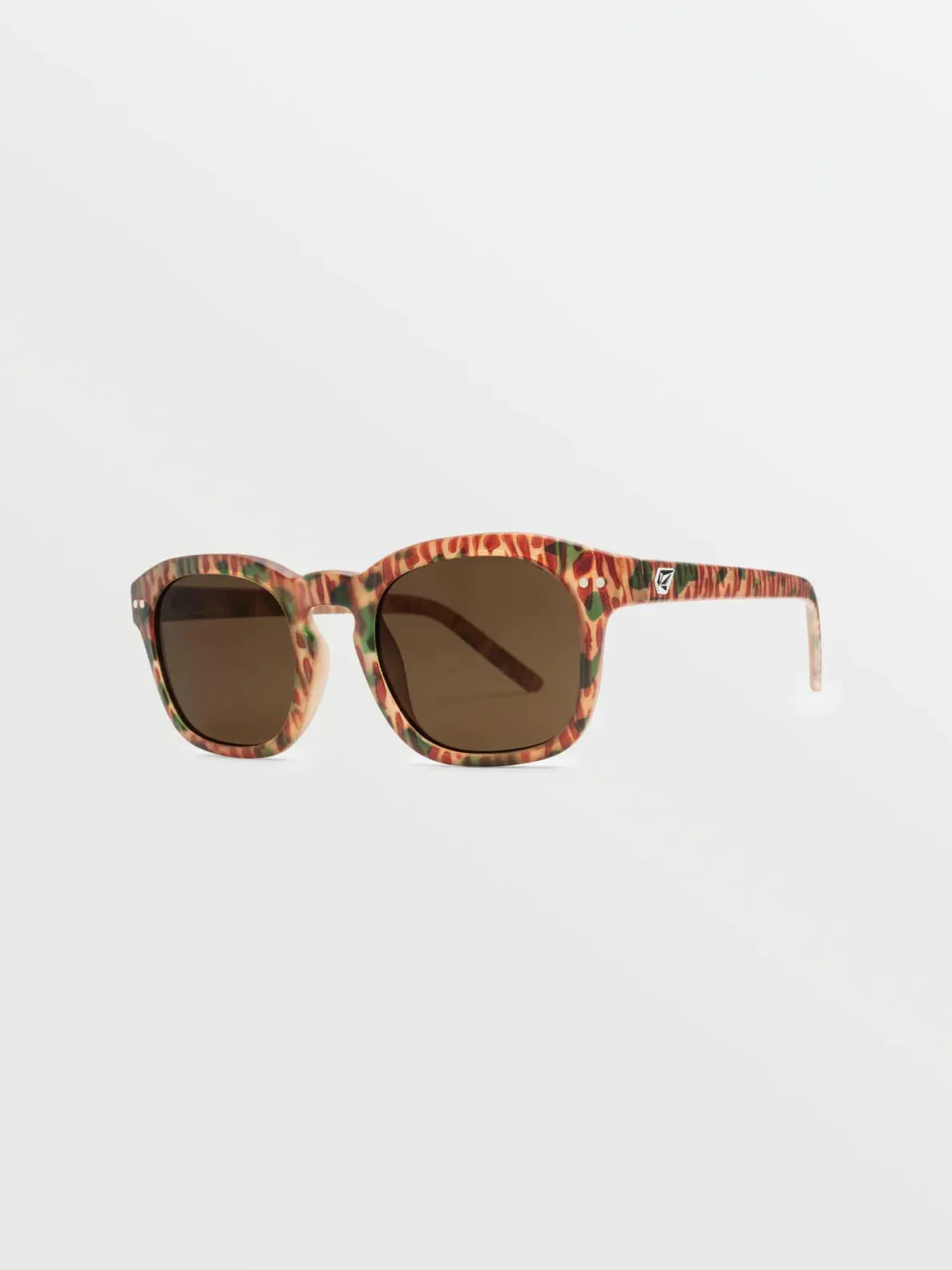 Earth Tripper Matte Geo Sunglasses (Bronze Lens) - MEGA ORANGE