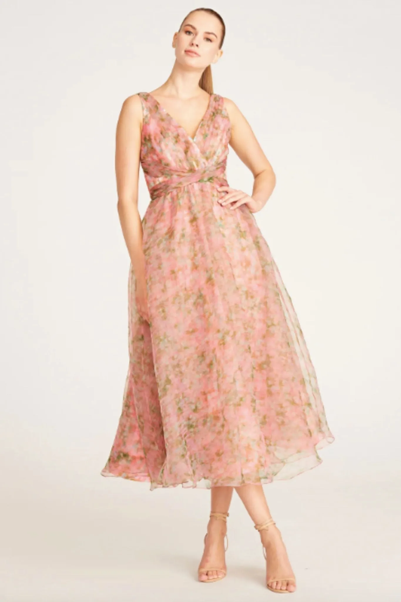 Elaine Tea Length Dress by Theia Couture - RENTAL