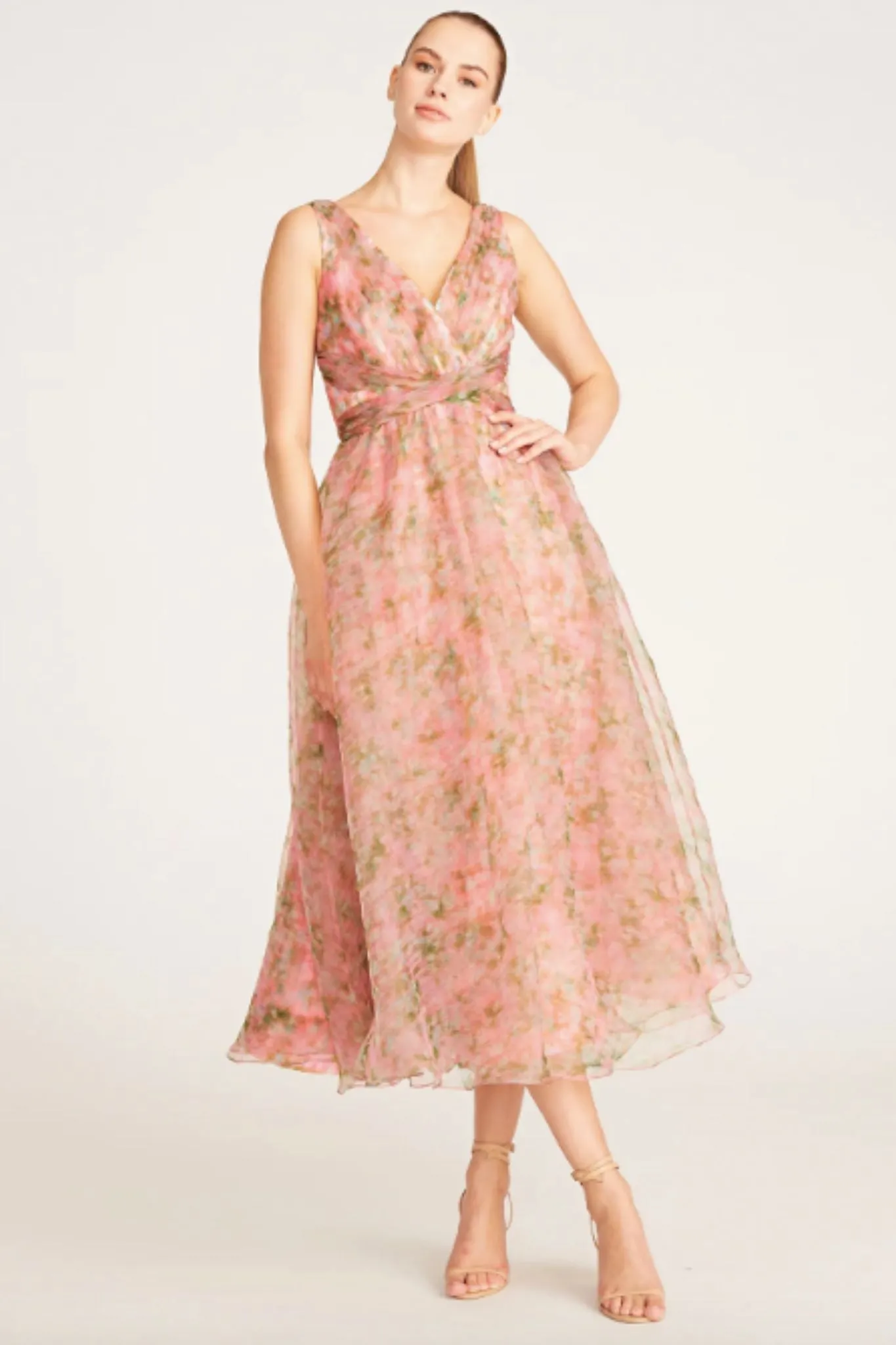 Elaine Tea Length Dress by Theia Couture - RENTAL