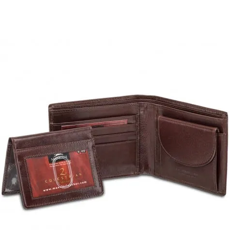 Equestrian RFID Wallet w/ Removable passcase and Coin Pocket
