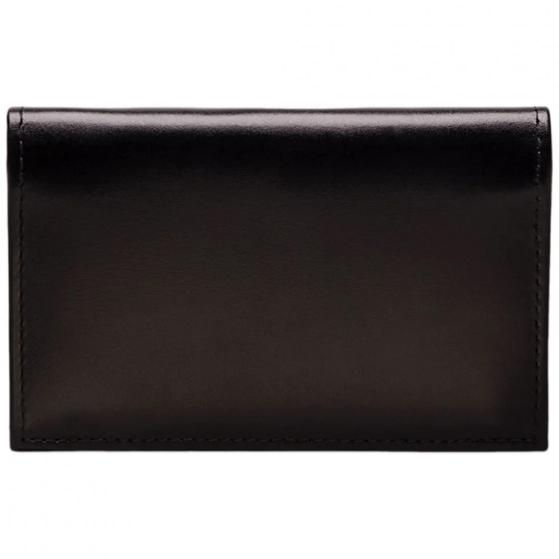 Ettinger Sterling Visiting Card Case Black and Red Leather