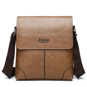 Fashion Men's Handbag Shoulder Bag Vintage PU Leather Retro Messenger Bag Stylish Casual Male Crossbody Shoulder Bags