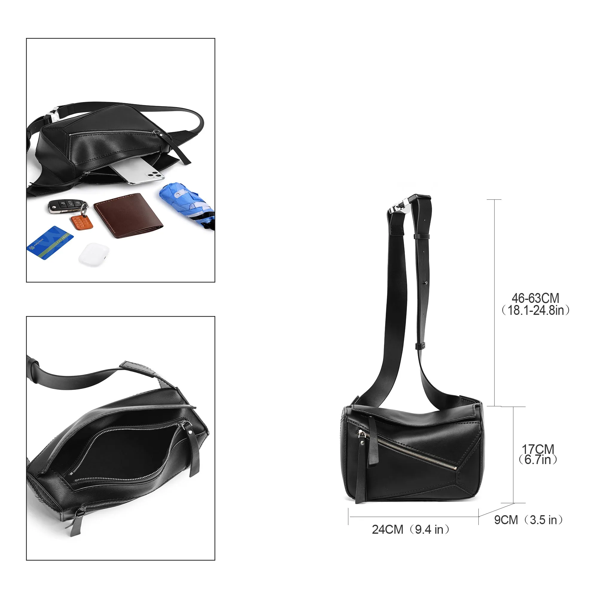 Fashion Men's Satchel Leather Bag Kit