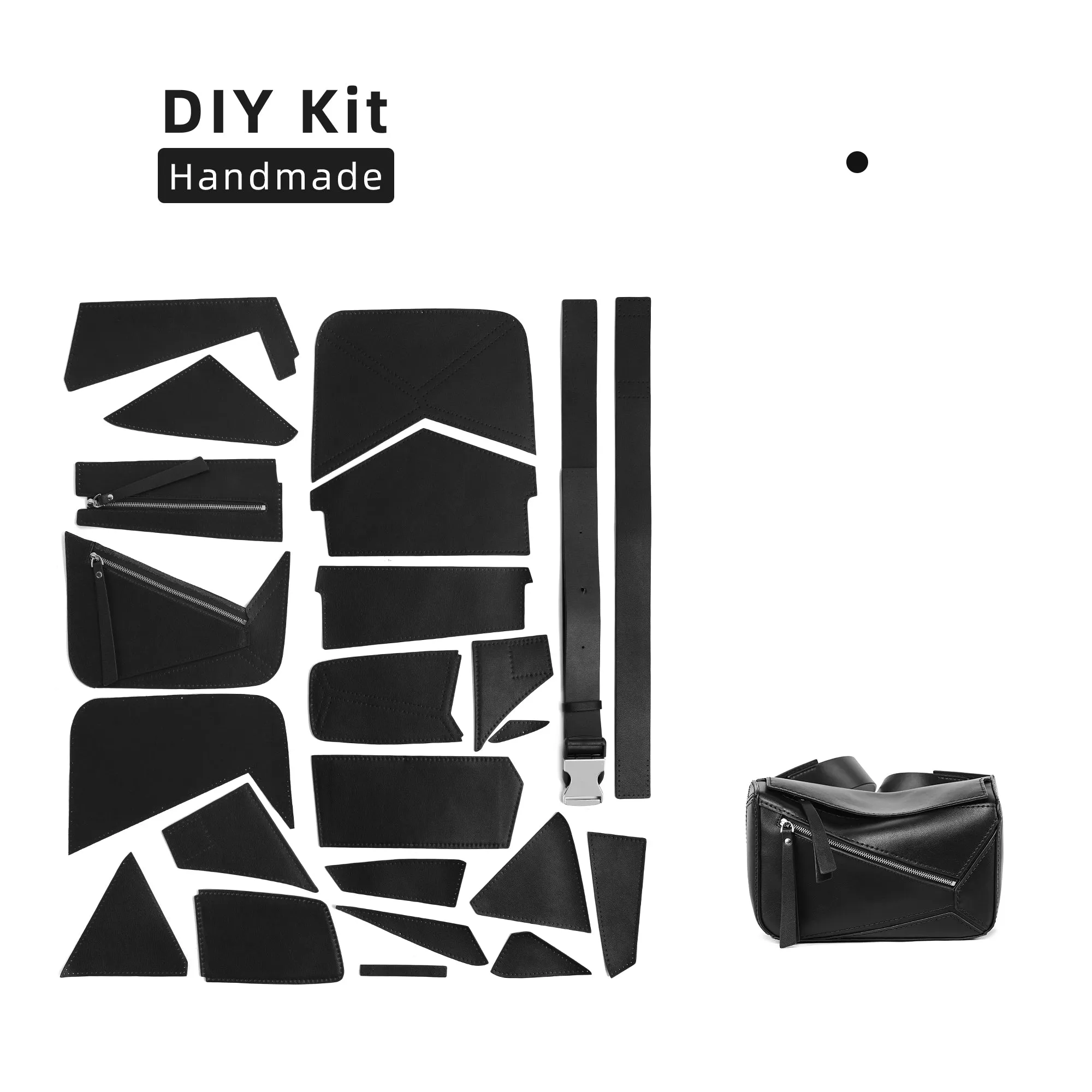 Fashion Men's Satchel Leather Bag Kit
