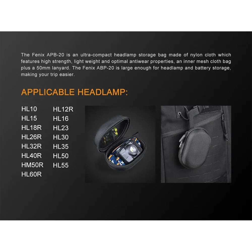 Fenix Headlamp Storage Bag