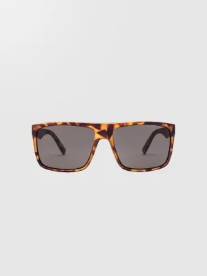 Franken Matte Tort Sunglasses (Gray Lens) - GRAY