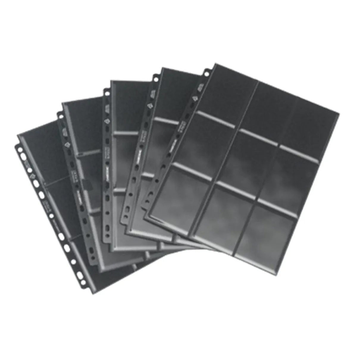 Gamegenic Sideloading 18 Pocket Pages 10 Pcs Pack Black