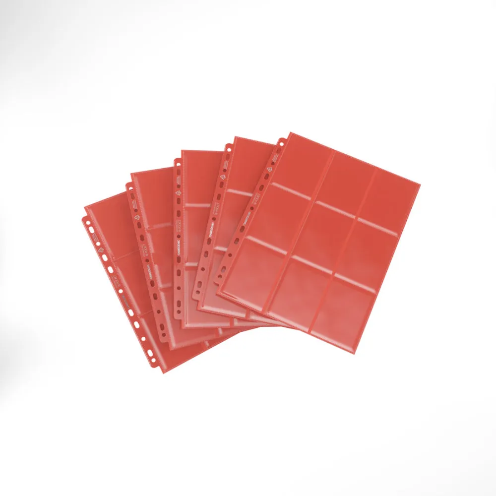 Gamegenic: Sideloading 18-Pocket Pages: 10 pg (Red)