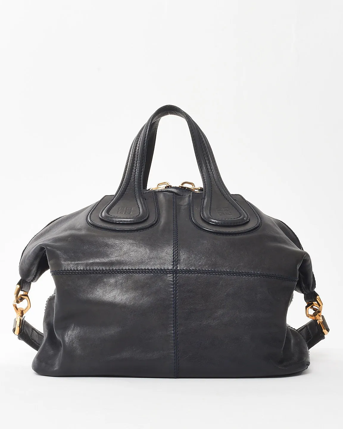 Givenchy Black Leather Medium Nightingale Shoulder Bag