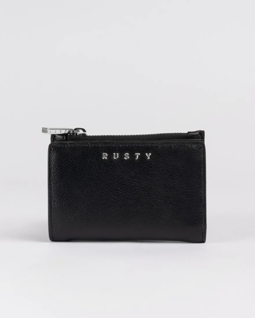 Grace Leather Compact Flap Wallet