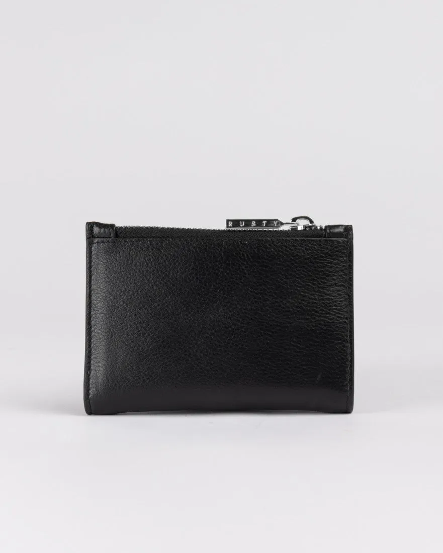 Grace Leather Compact Flap Wallet