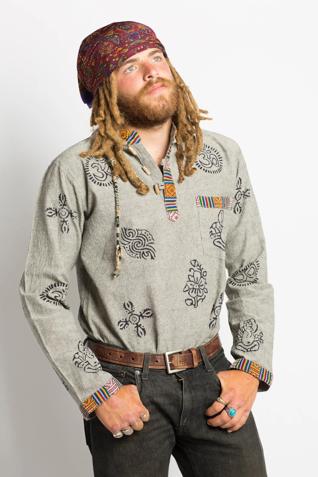 Grey Handmade Nepalese Shirt