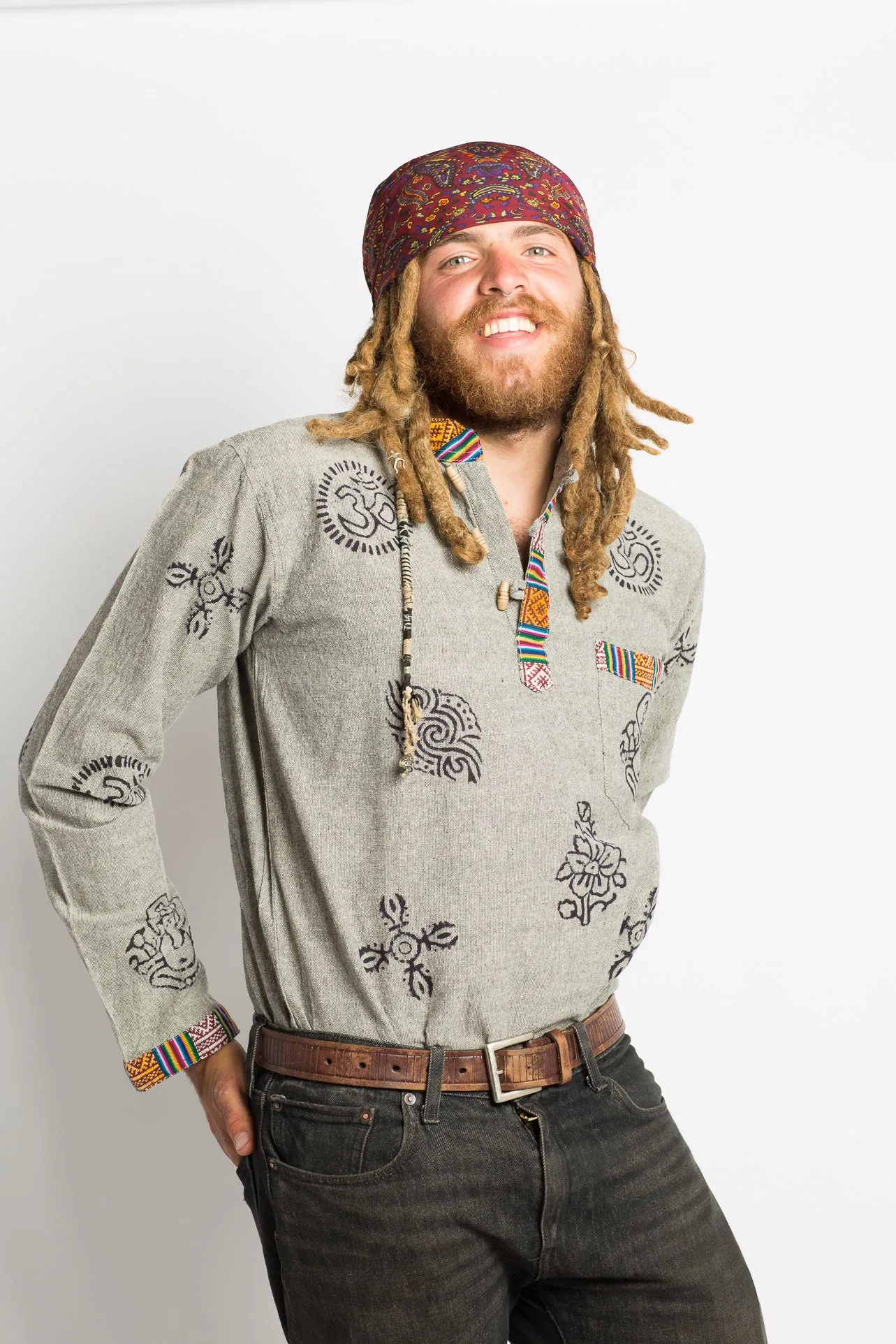 Grey Handmade Nepalese Shirt