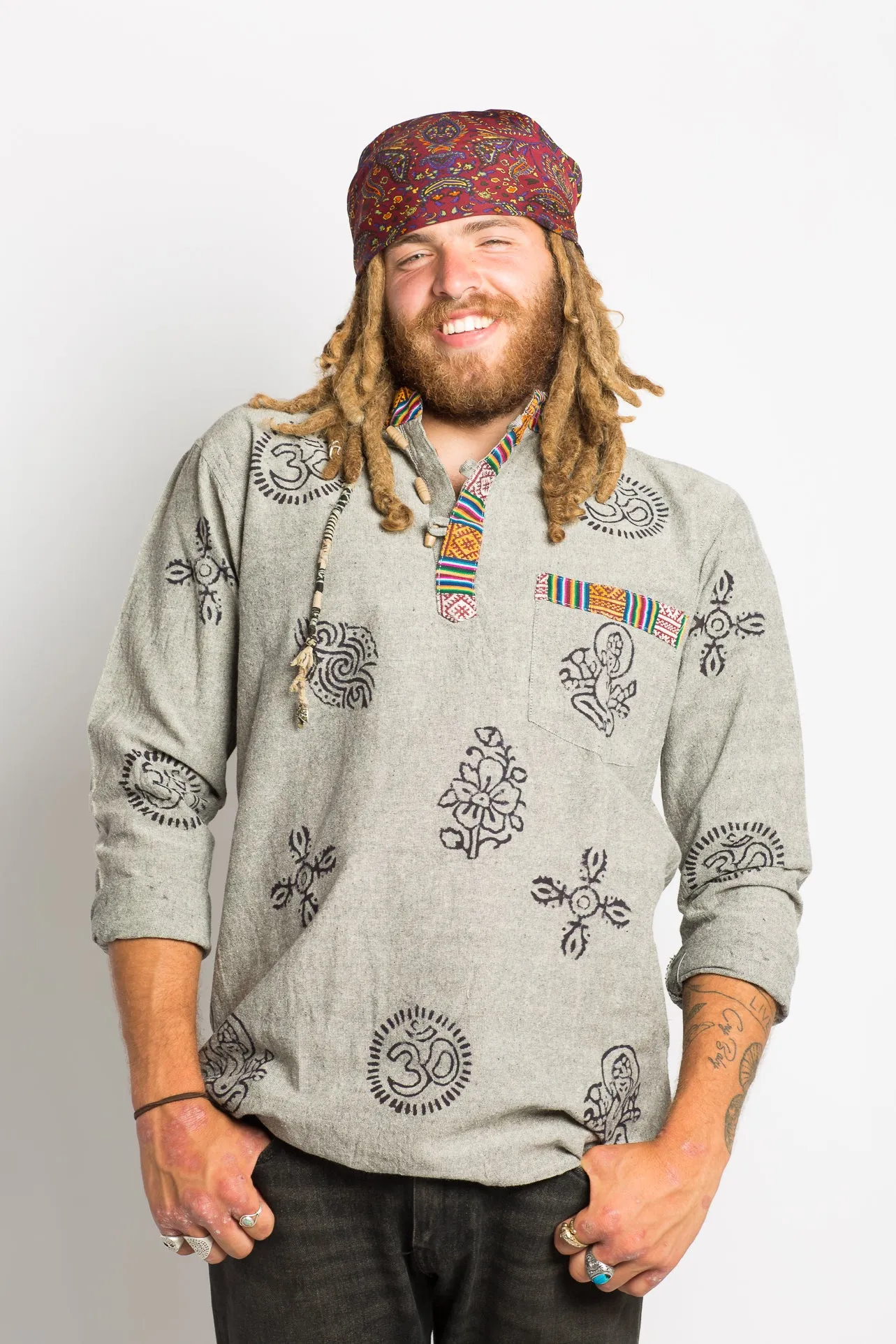 Grey Handmade Nepalese Shirt