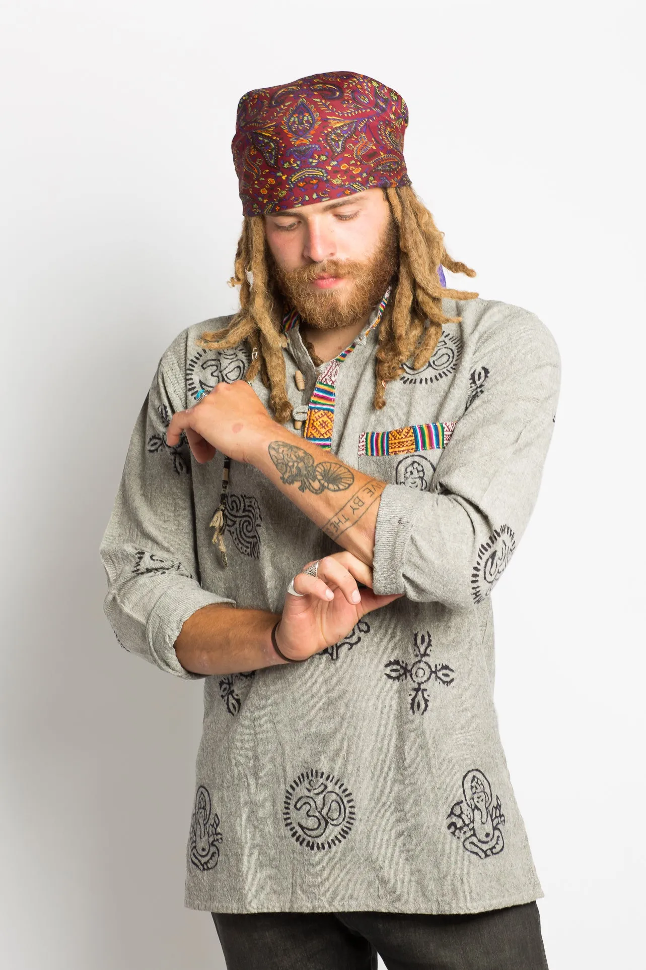 Grey Handmade Nepalese Shirt