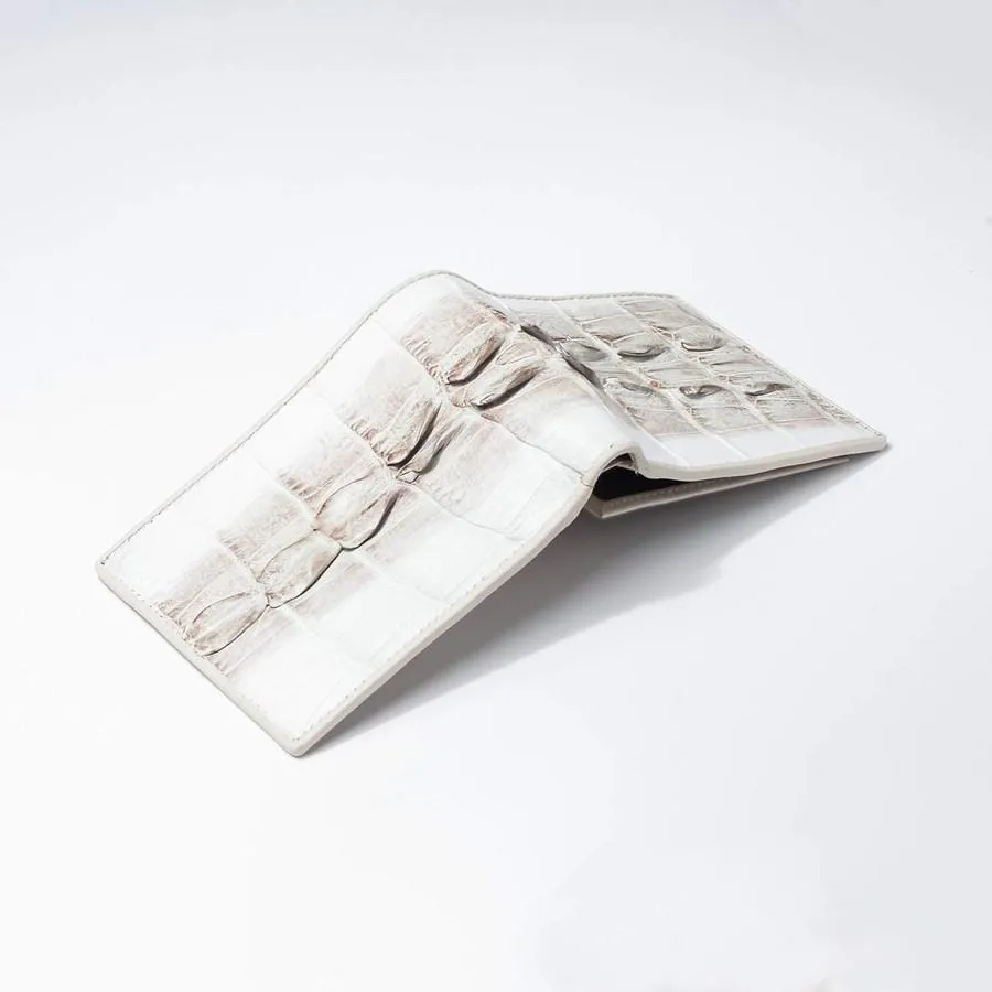 Grey Large Tail Crocodile Wallets
