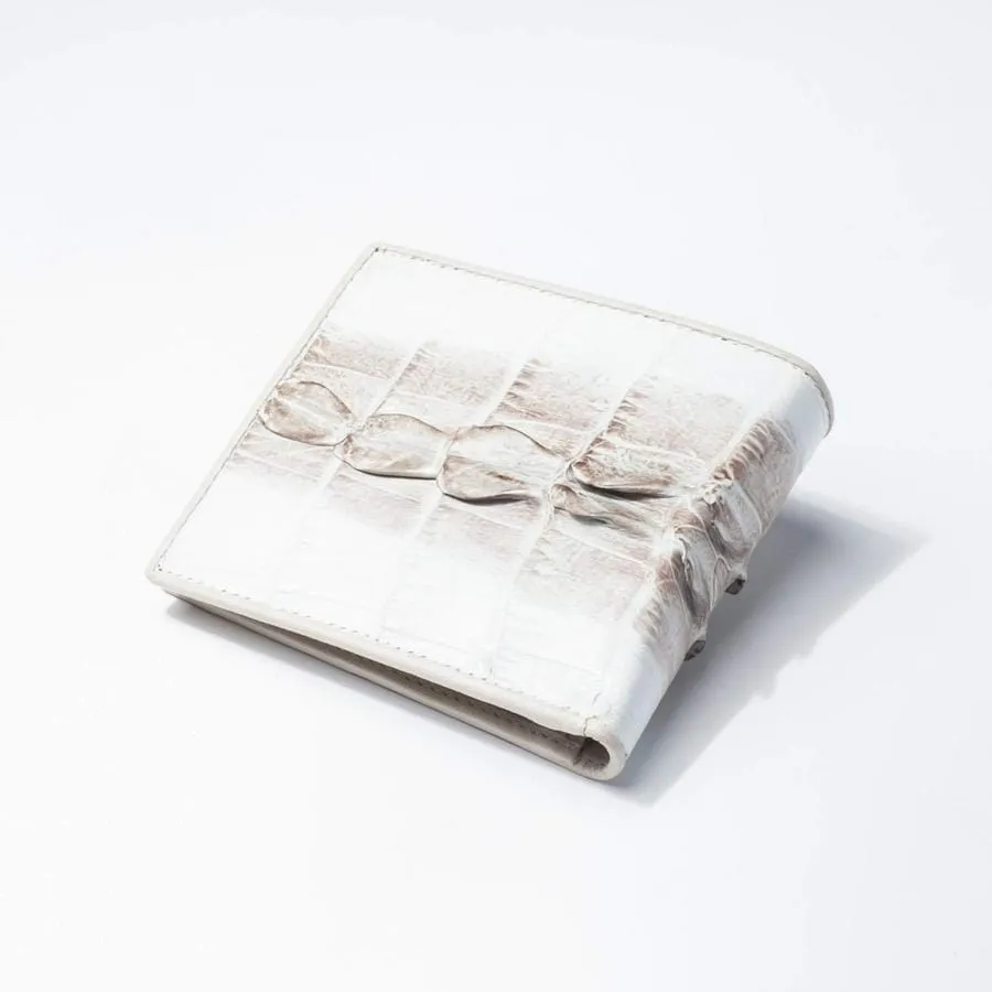 Grey Large Tail Crocodile Wallets