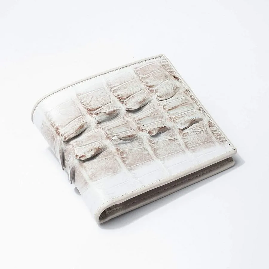 Grey Large Tail Crocodile Wallets