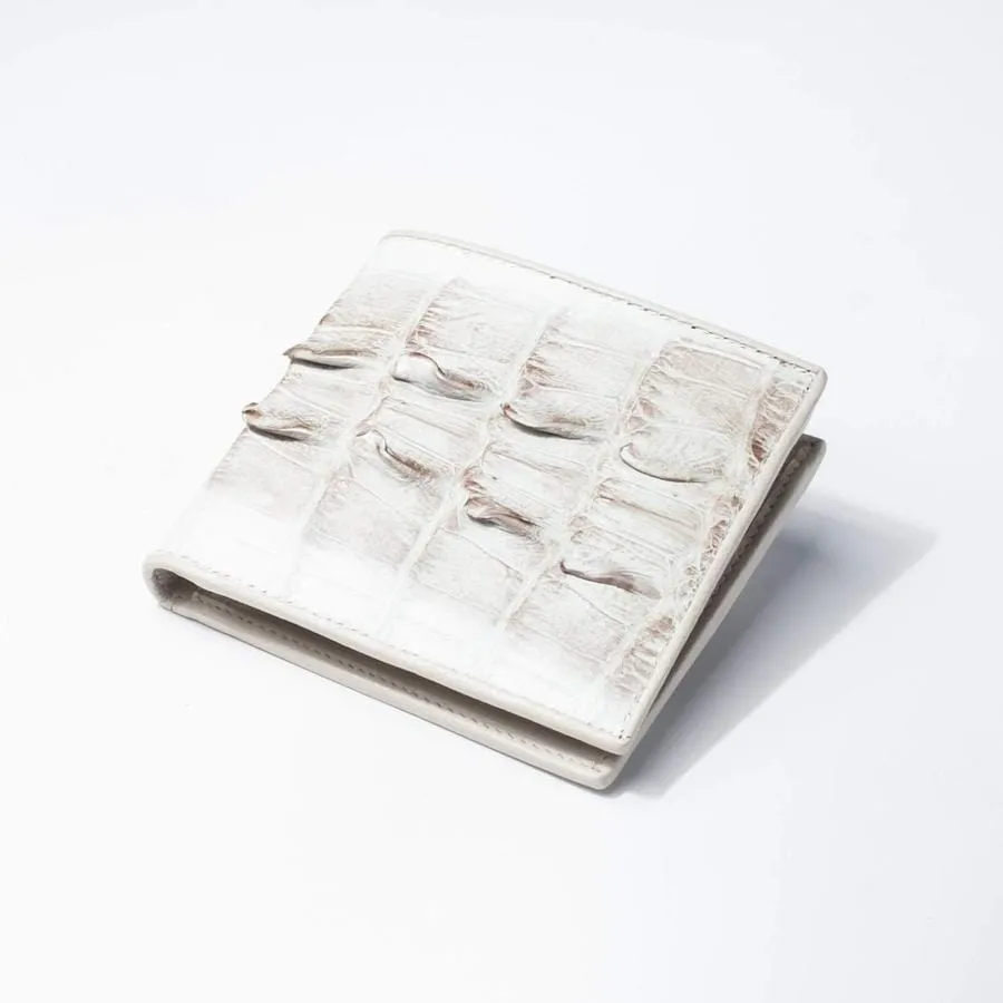 Grey Large Tail Crocodile Wallets