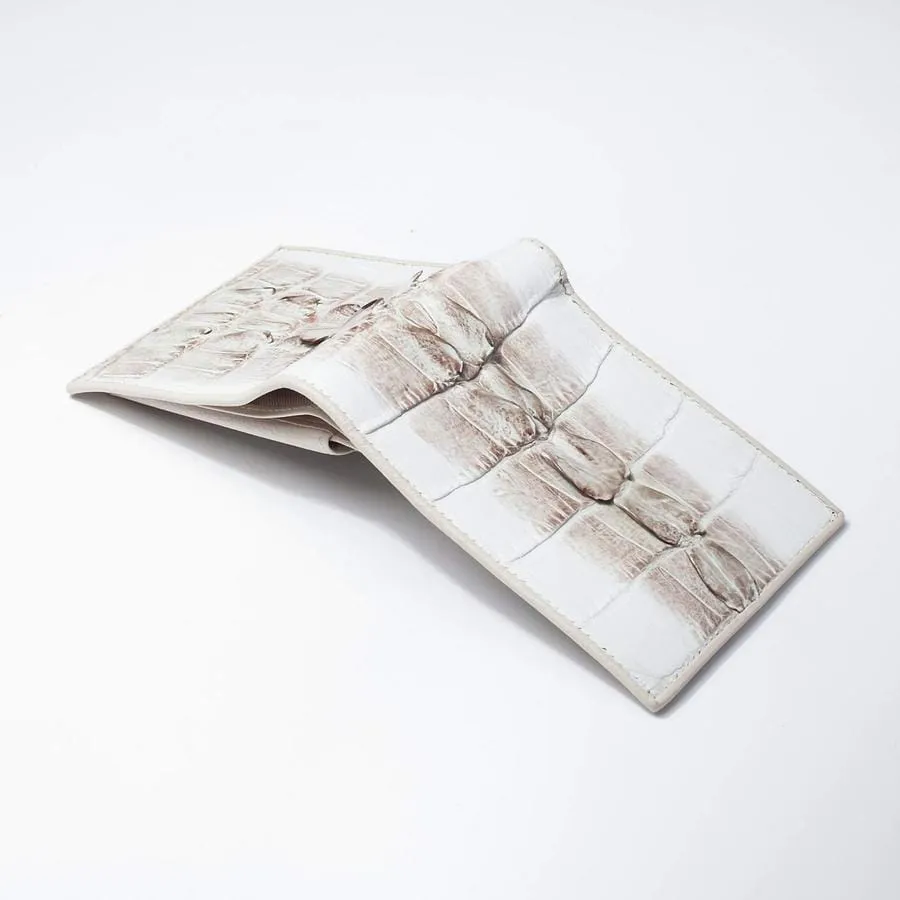 Grey Large Tail Crocodile Wallets