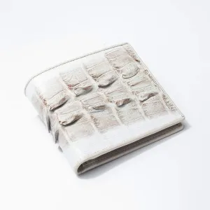 Grey Large Tail Crocodile Wallets