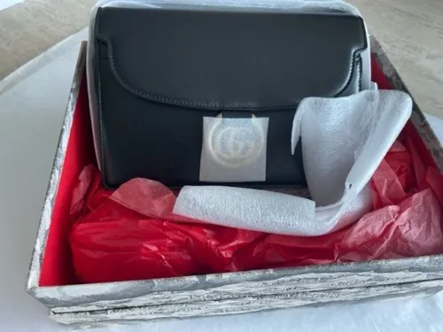 Gucci Black Ring Michel Gg Handbag Calf Azazlea Box Leather Gold Bag Itay NEW