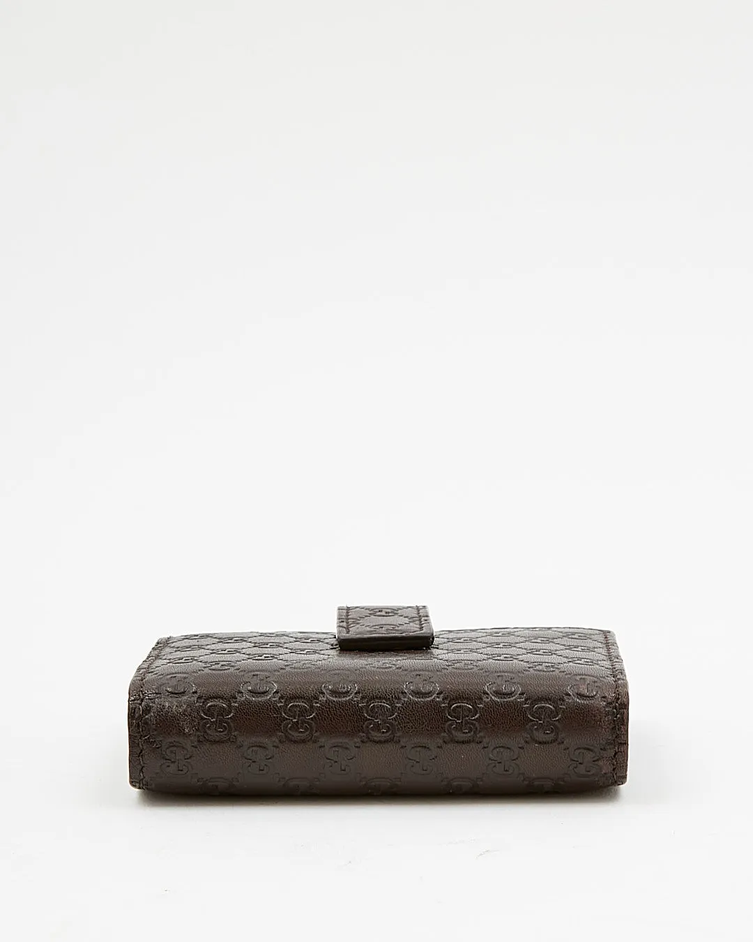 Gucci Brown Guccissima Leather Compact Card Holder