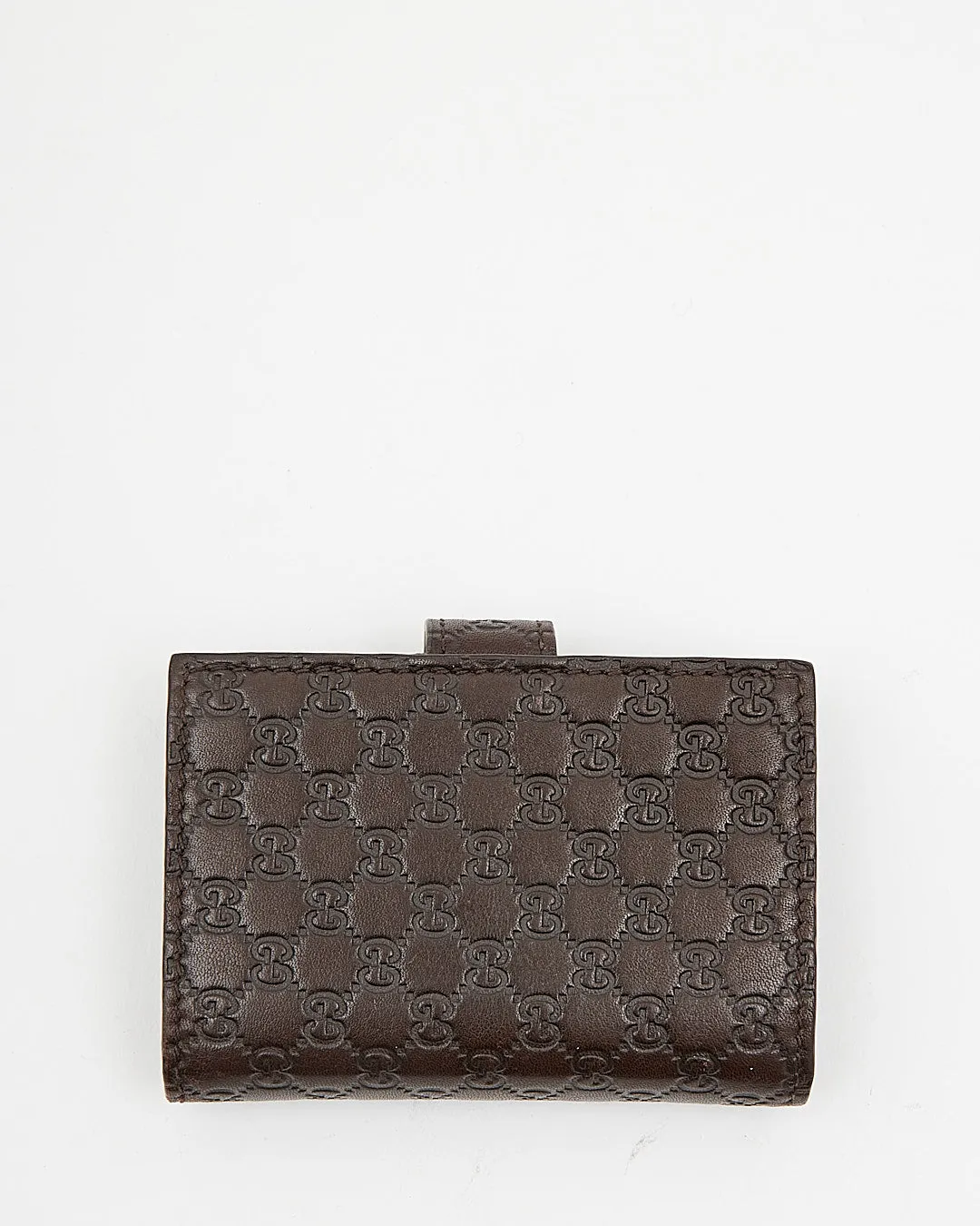 Gucci Brown Guccissima Leather Compact Card Holder