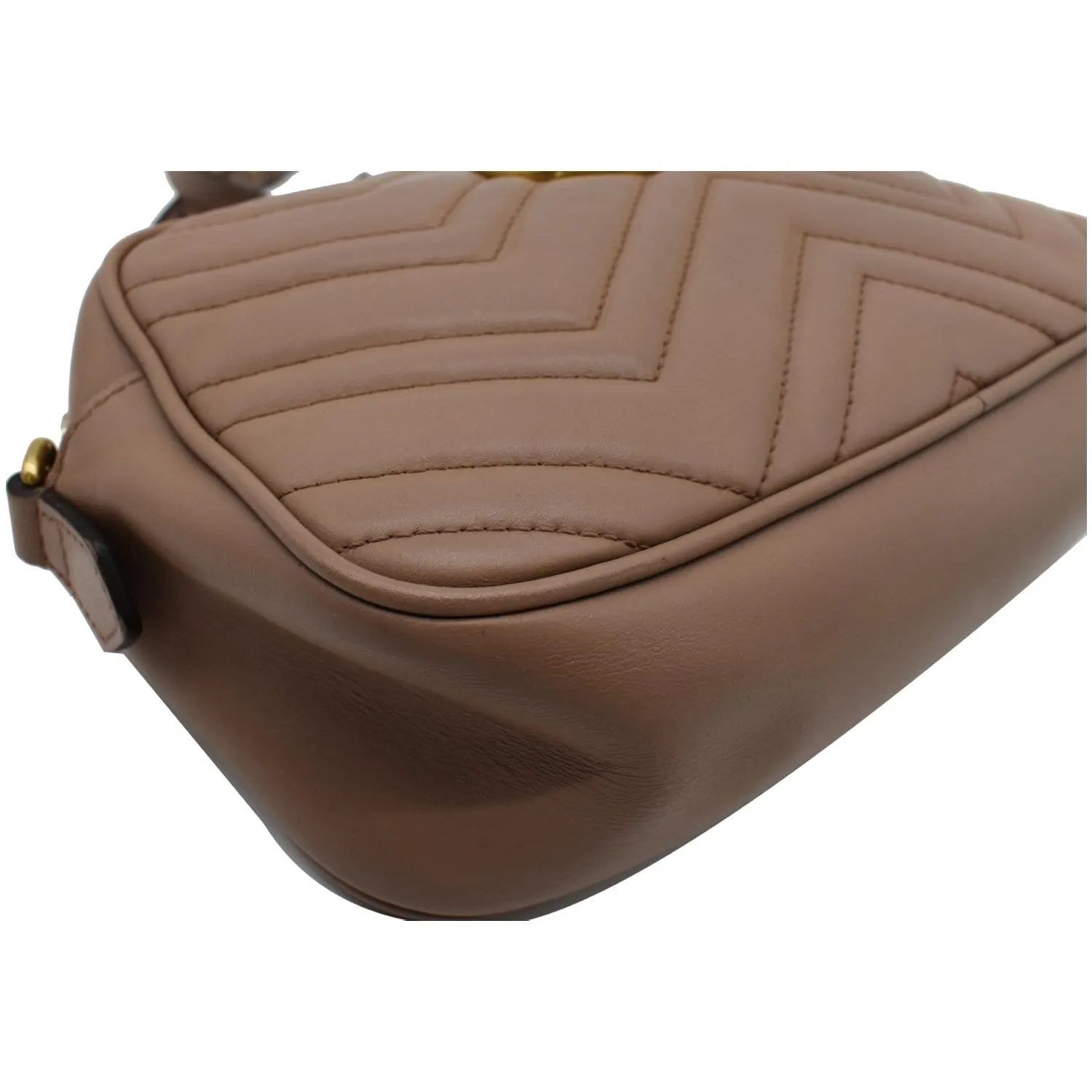 GUCCI GG Marmont Small Matelasse Leather Crossbody Bag Brown 447632 - 15% OFF