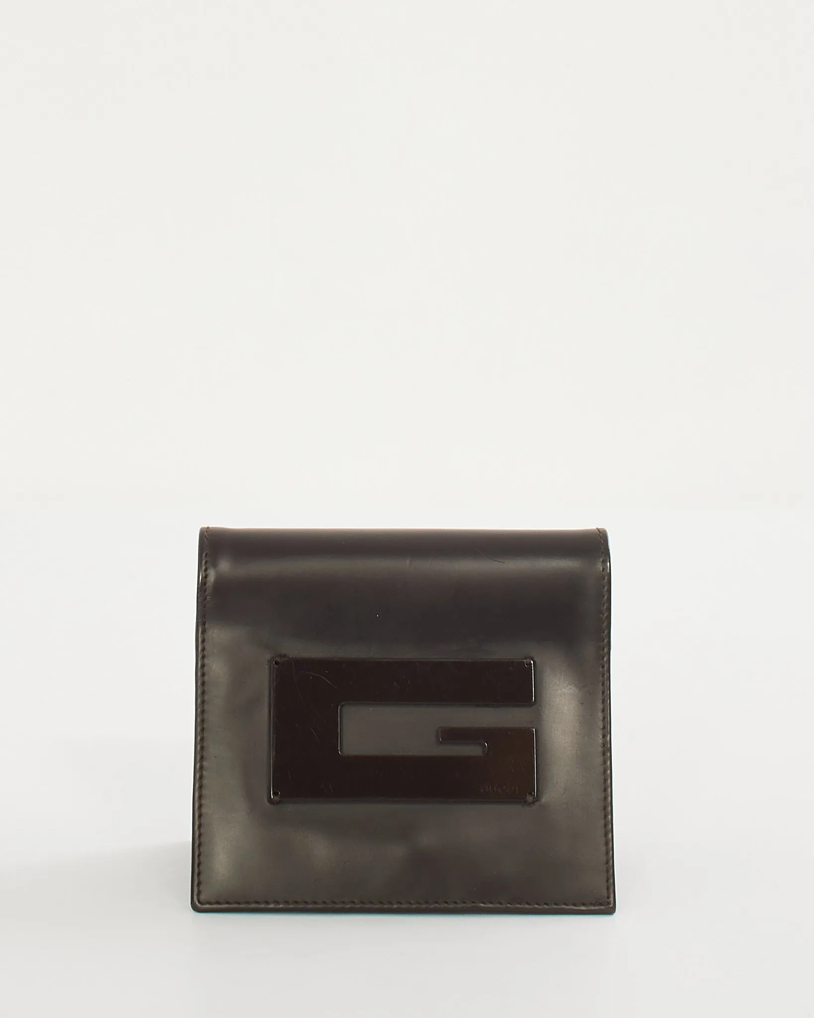 Gucci Men's Brown Leather G Compact Wallet
