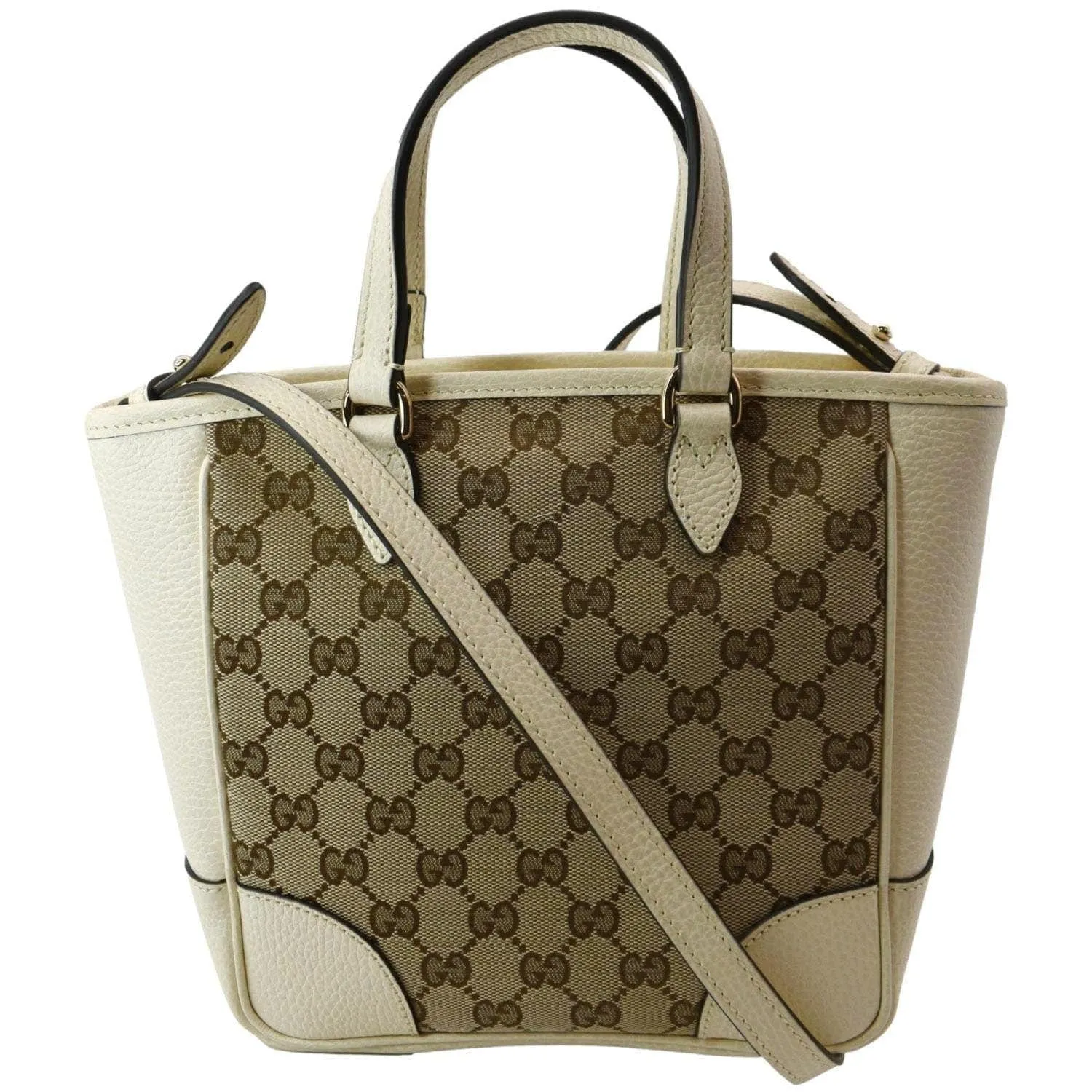 GUCCI Small Bree GG Leather Crossbody Bag Beige 449241