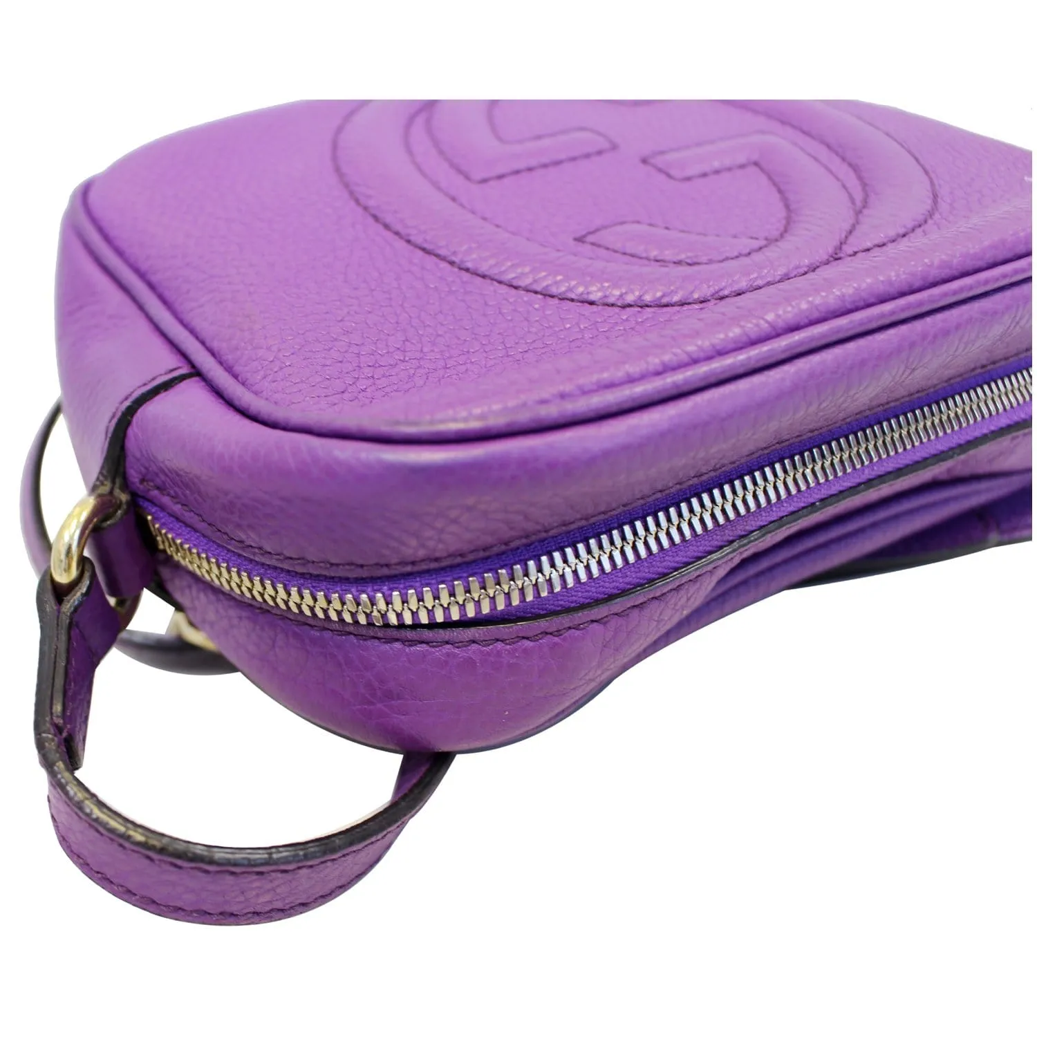 GUCCI Soho Disco Pebbled Leather Small Crossbody Bag 308364