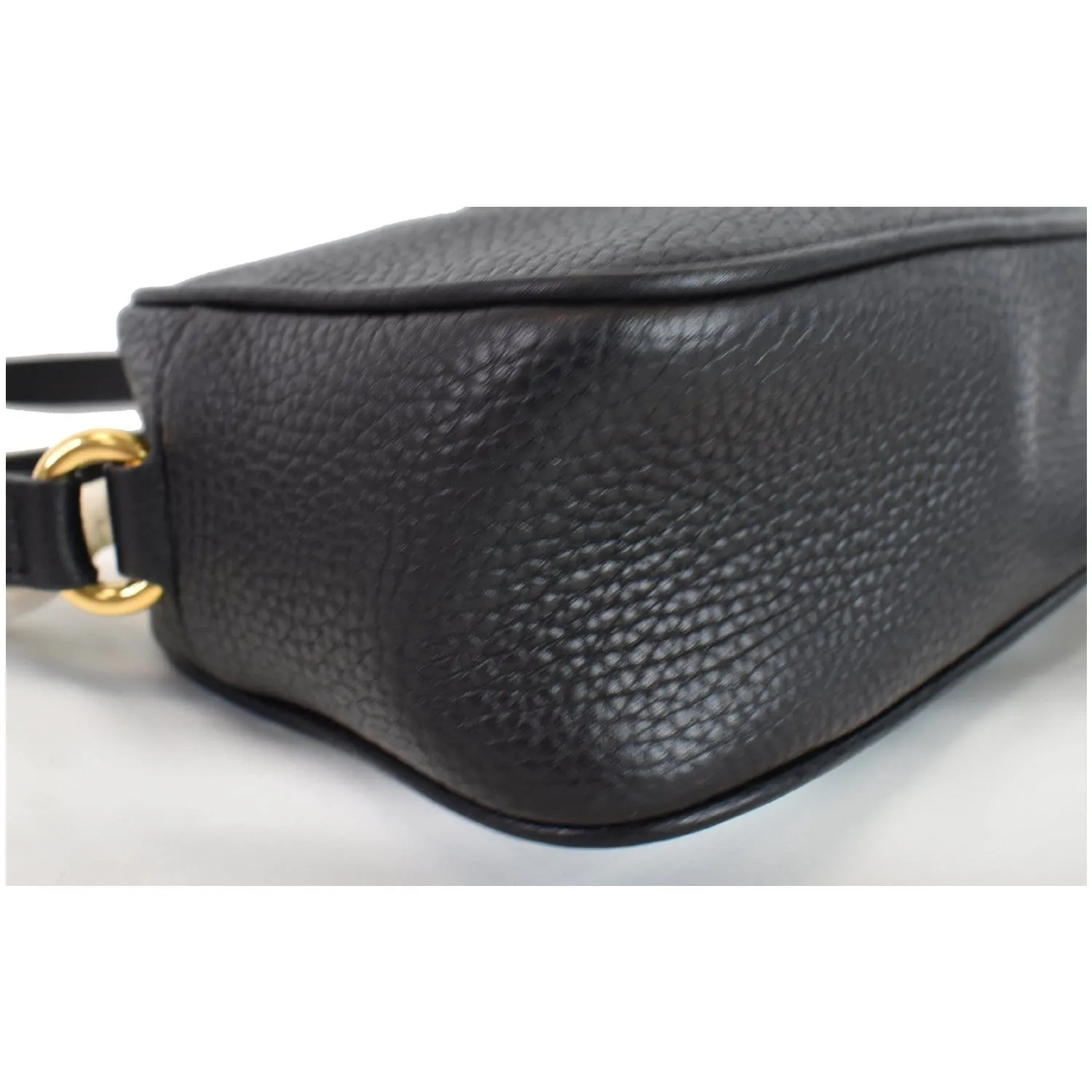 GUCCI Soho Disco Small Leather Crossbody Bag Black 347994