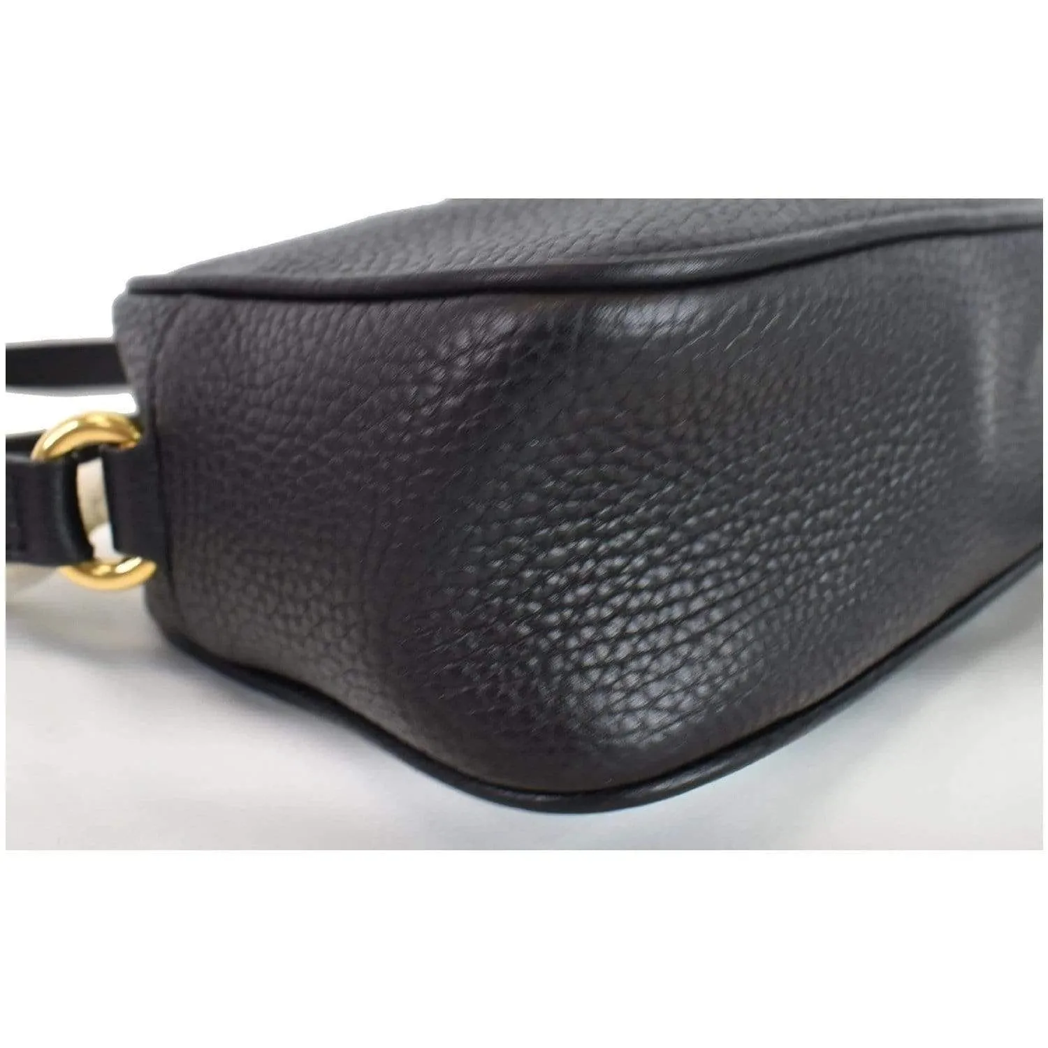 GUCCI Soho Disco Small Leather Crossbody Bag Black 347994