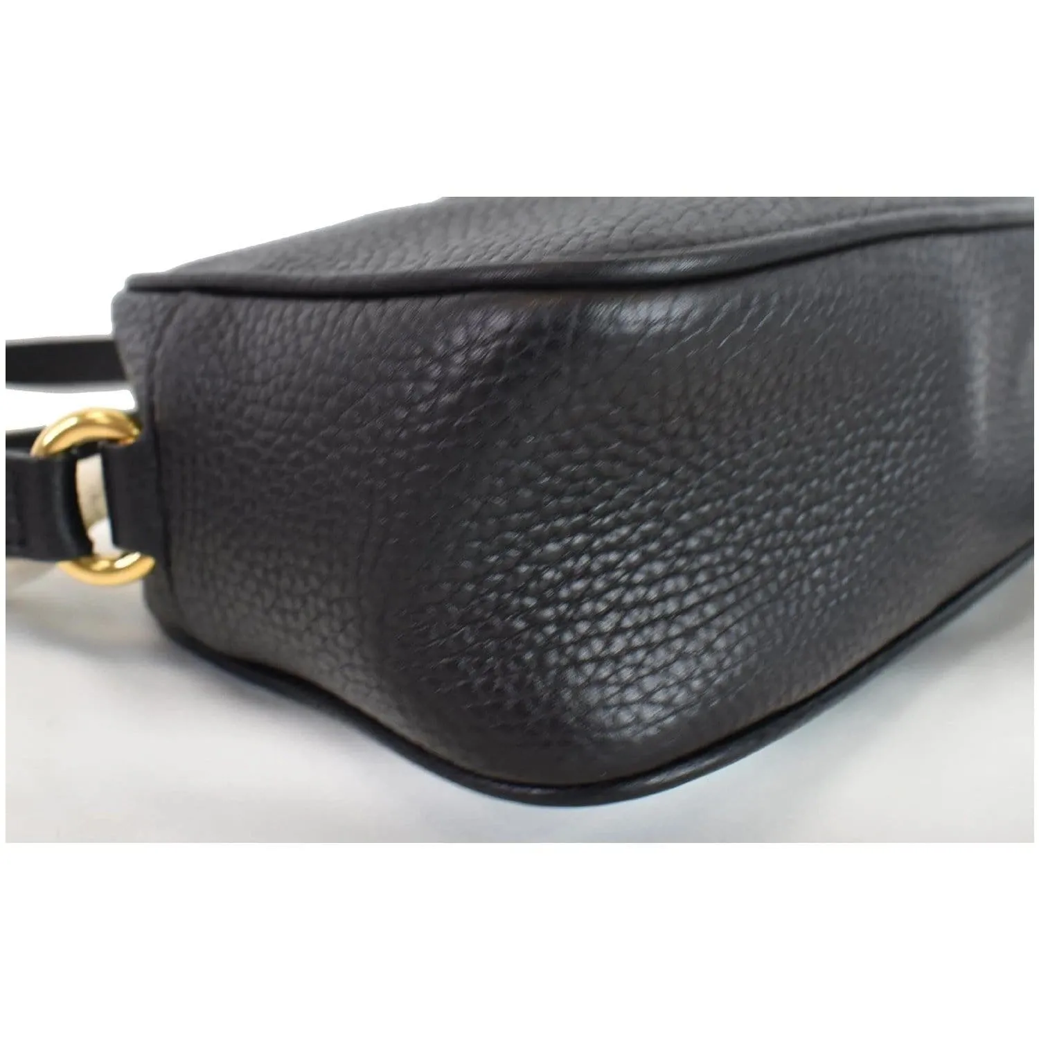 GUCCI Soho Disco Small Leather Crossbody Bag Black 347994