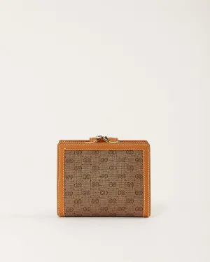 Gucci Vintage GG Micro Monogram Canvas French Compact Wallet