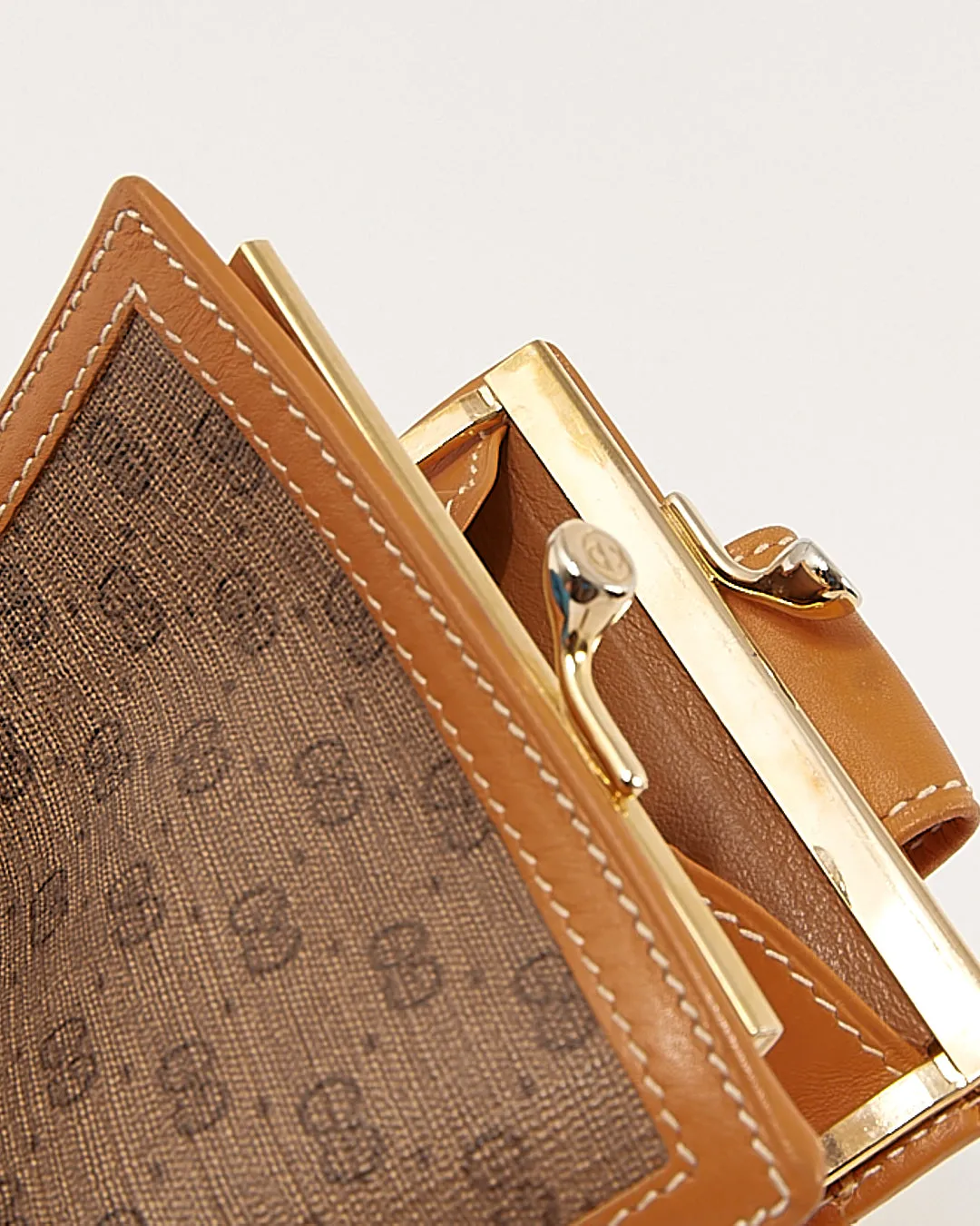 Gucci Vintage GG Micro Monogram Canvas French Compact Wallet