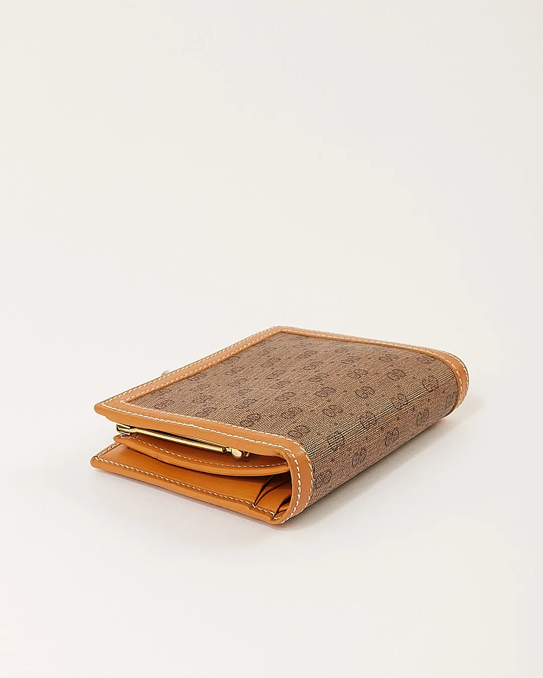 Gucci Vintage GG Micro Monogram Canvas French Compact Wallet
