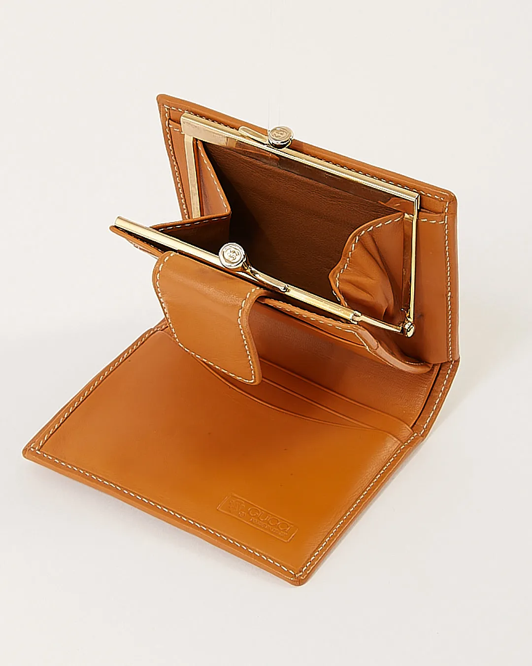 Gucci Vintage GG Micro Monogram Canvas French Compact Wallet