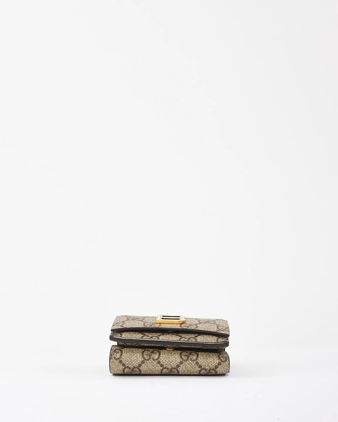 Gucci x Balenciaga The Hacker Project GG Supreme Coated Canvas Compact Wallet